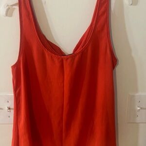 Living Doll Los Angeles Vibrant Red Sleeveless Top Size M